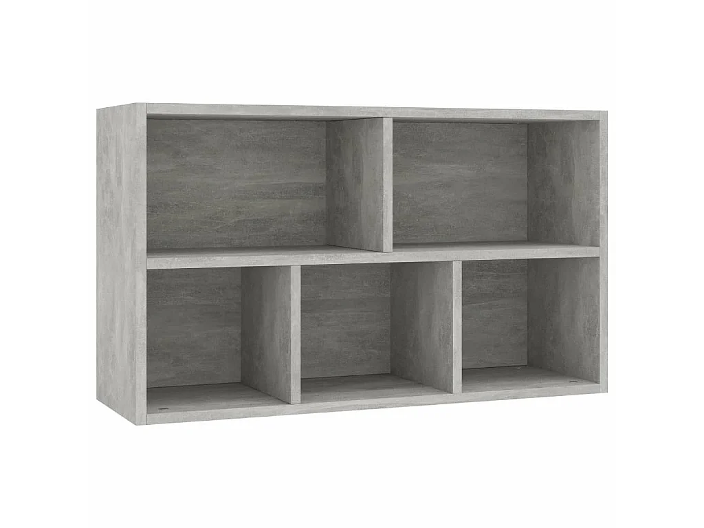 Bibliothèque-Buffet Gris béton 45 x 25x80