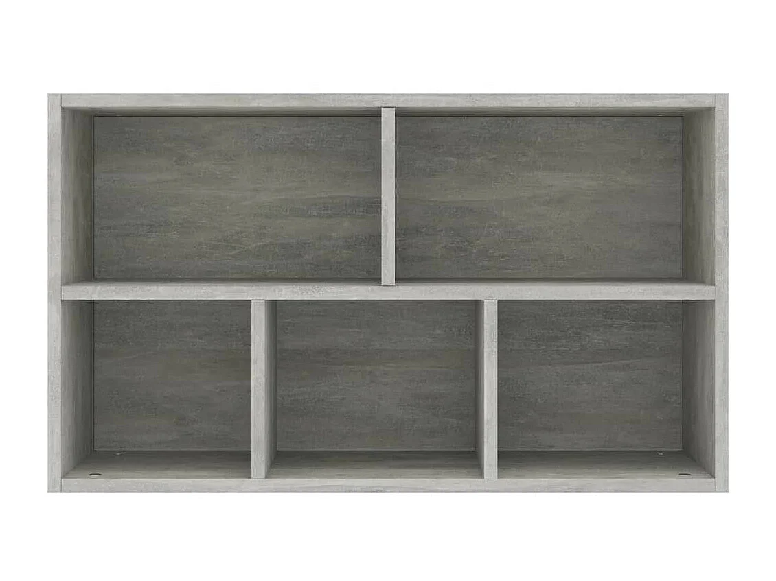 Bibliothèque-Buffet Gris béton 45 x 25x80