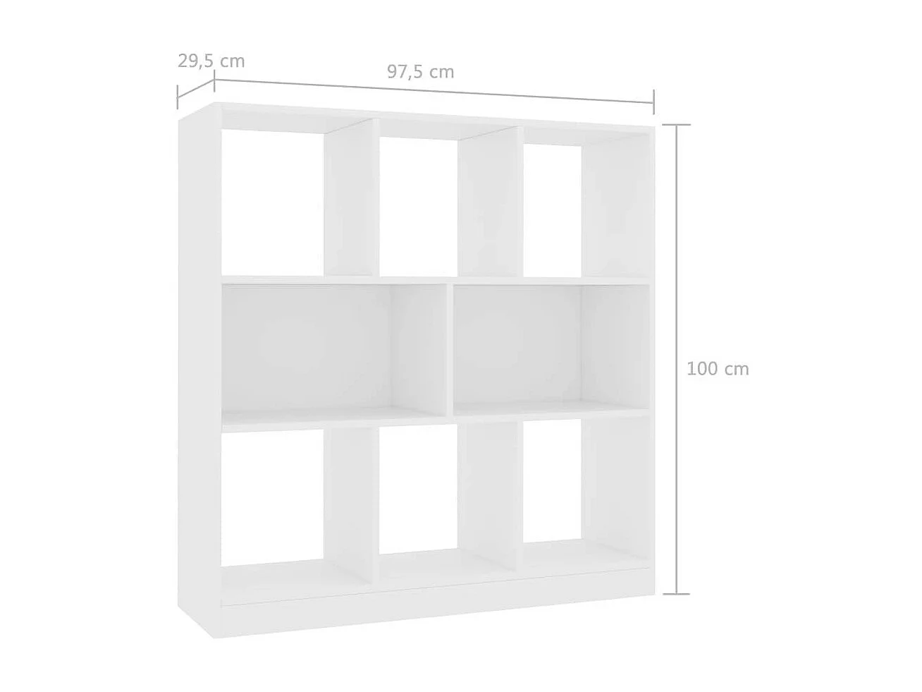 Bibliothèque Blanc 97,5 x 29,5x100