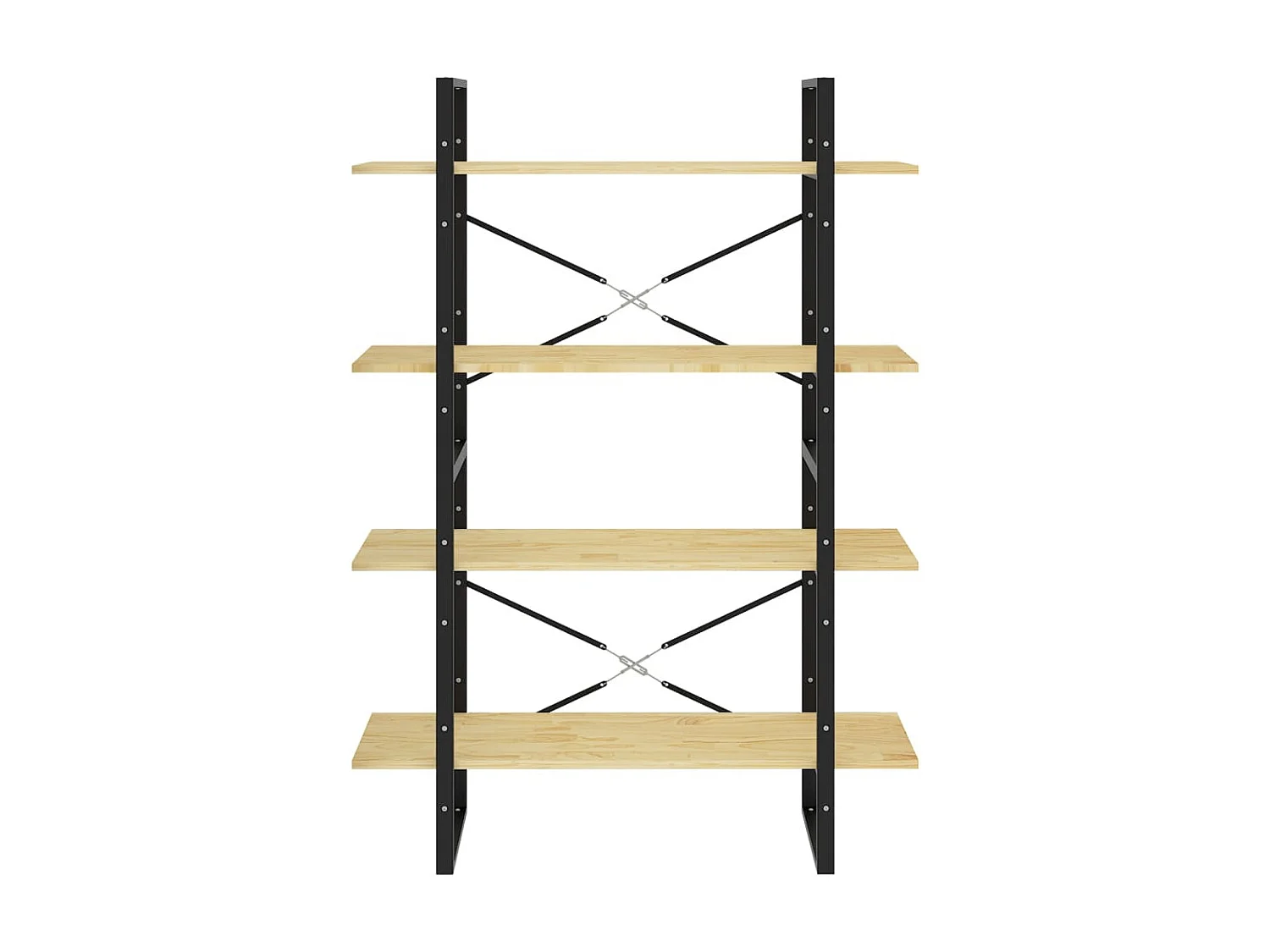 Bibliothèque à 4 niveaux 100x30x140 Bois de pin massif