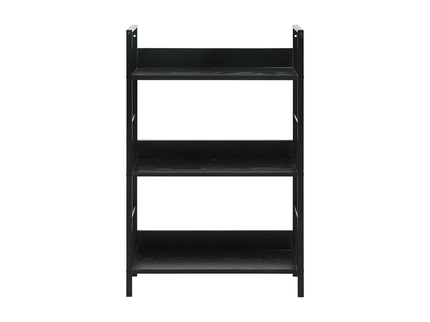 Bibliothèque à 3 niveaux Noir 60x27,6x90,5