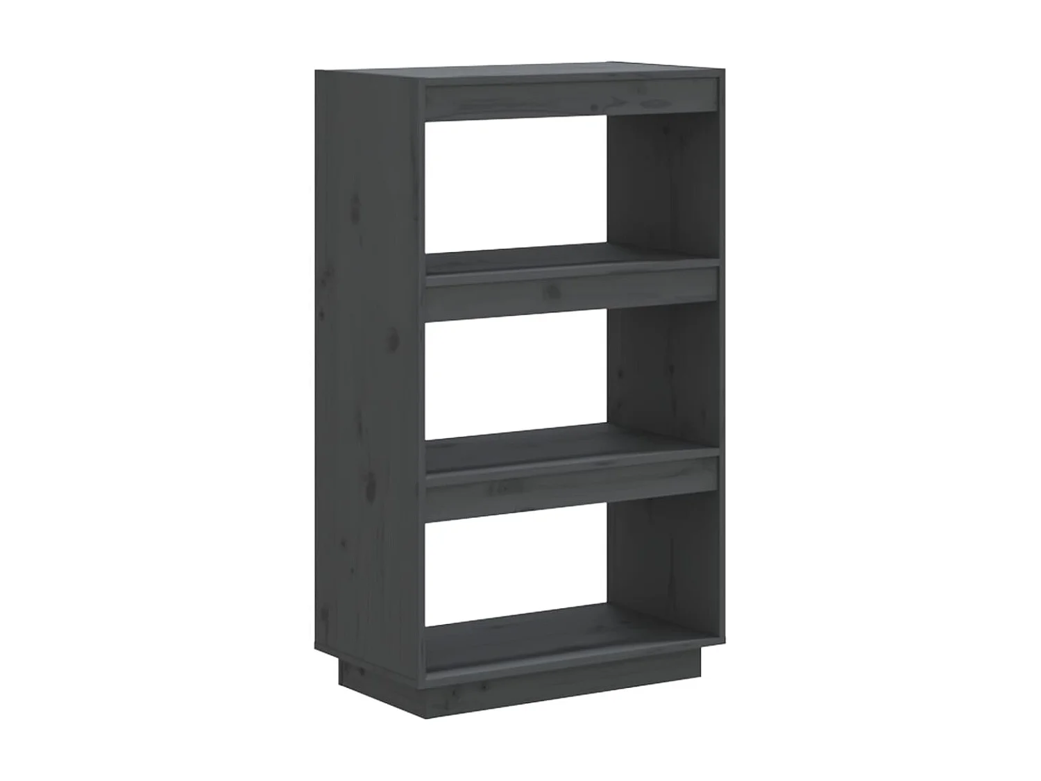 Bibliothèque-Cloison Gris 60x35x103 Bois de pin massif