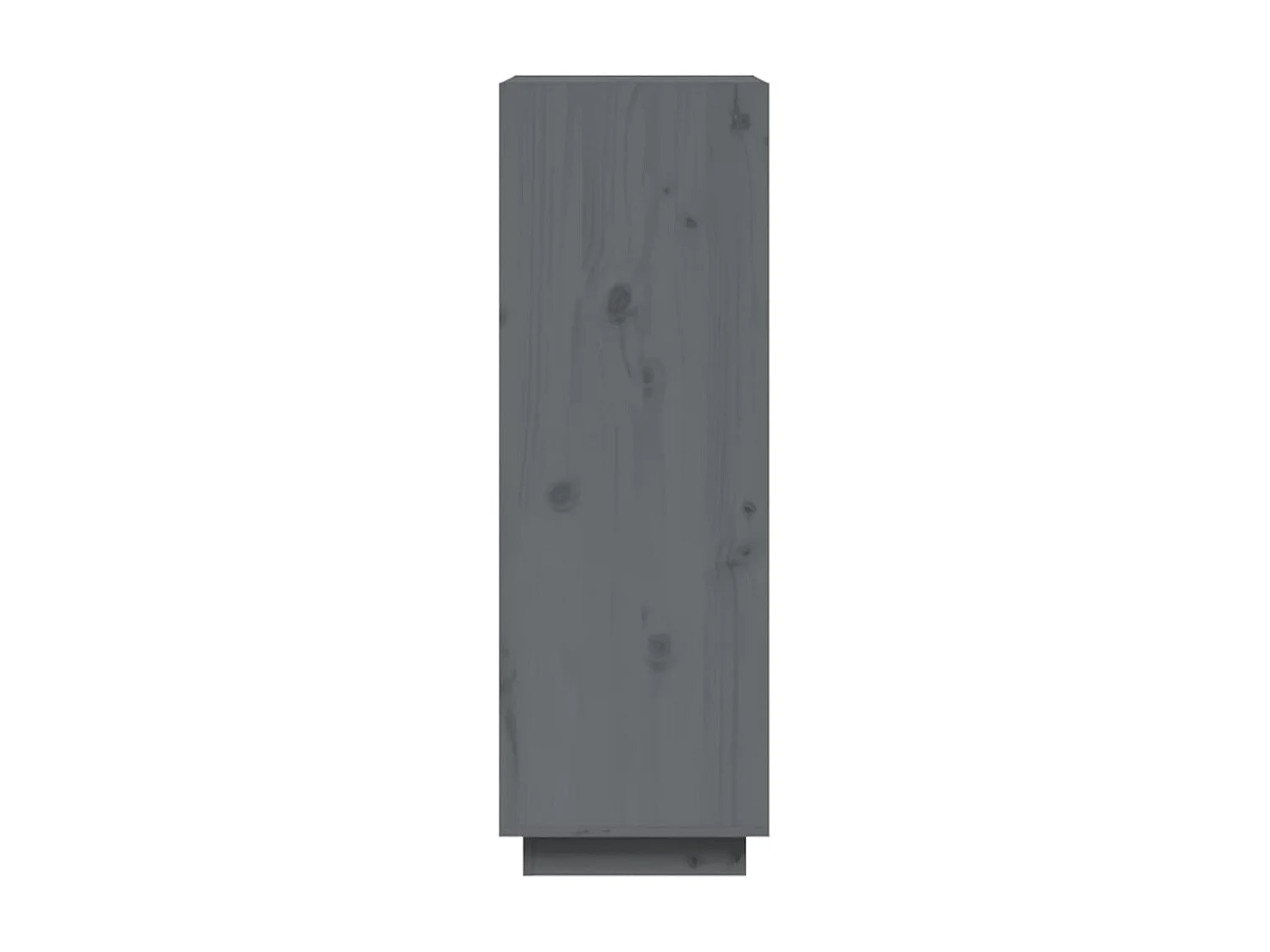 Bibliothèque-Cloison Gris 60x35x103 Bois de pin massif