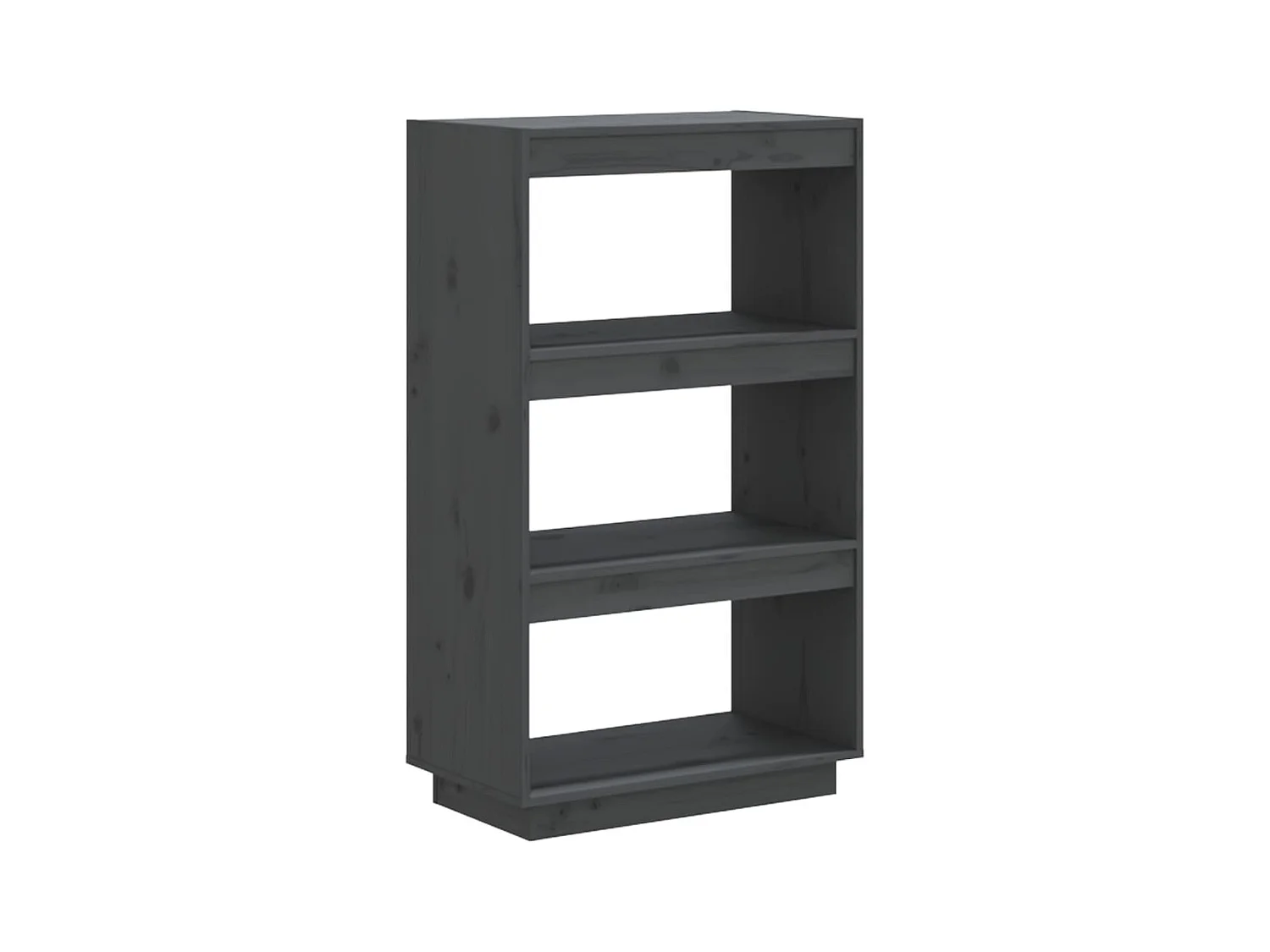 Bibliothèque-Cloison Gris 60x35x103 Bois de pin massif
