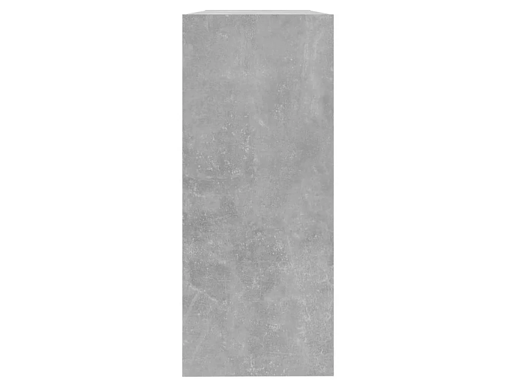 Bibliothèque-Séparateur de pièce Gris béton 100x30x72