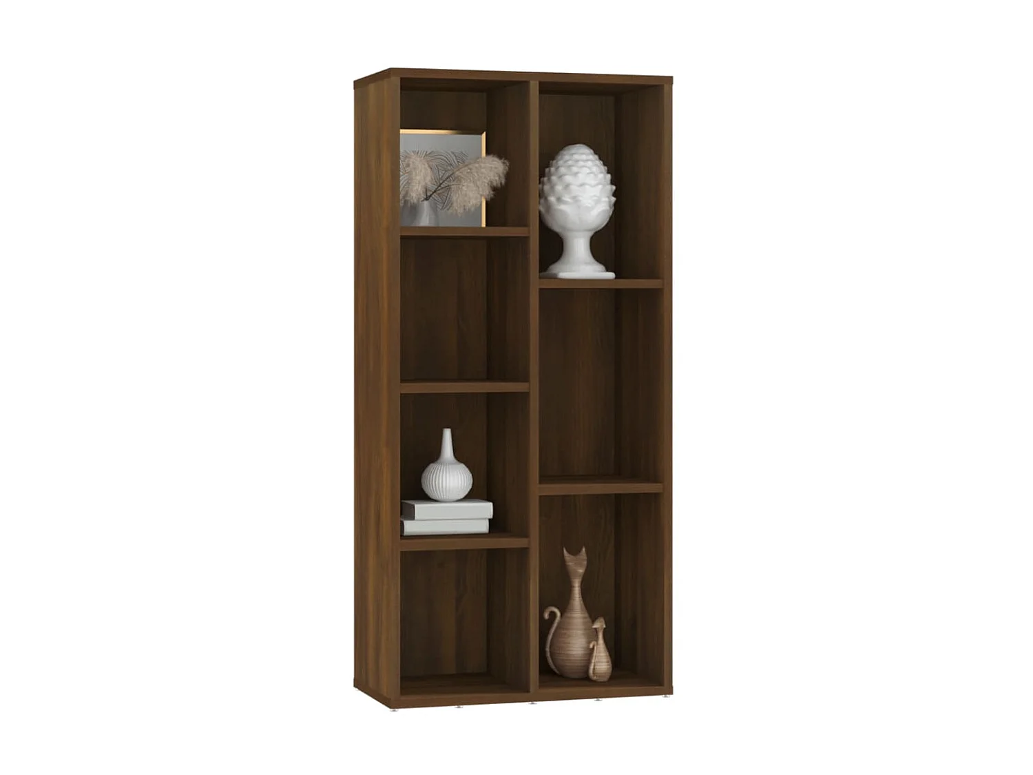 Armoire à livres Chêne marron 50x25x106