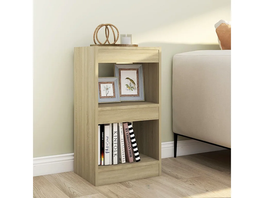 Bibliothèque-Séparateur de pièce Chêne Sonoma 40x30x72