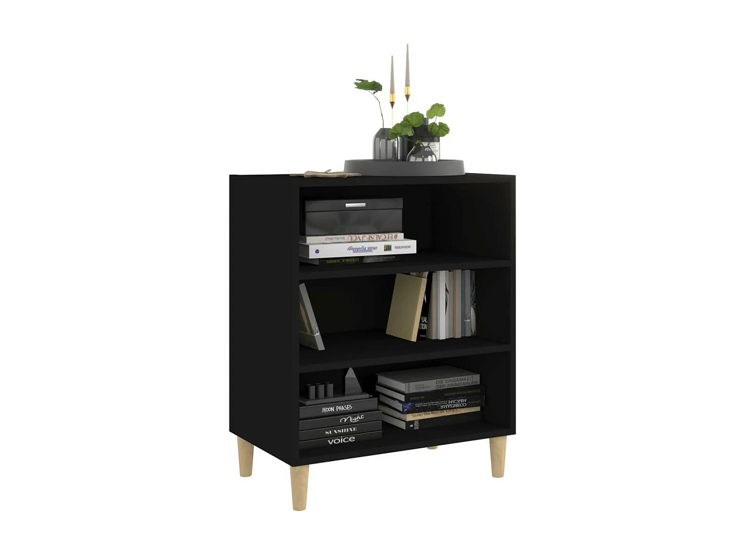 Étagère basse Noir 57x35x70