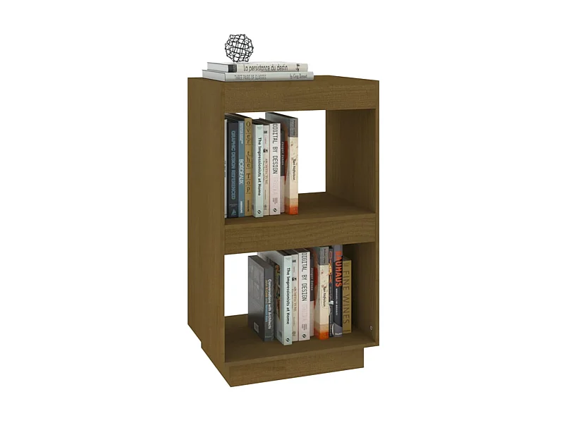 Bibliothèque Marron miel 40x35x71 Bois de pin massif
