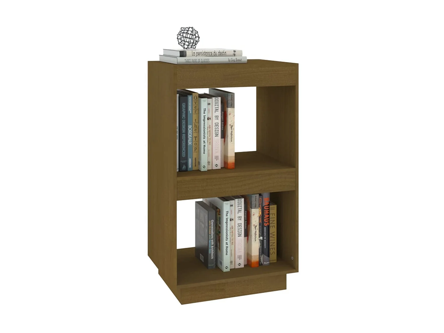 Bibliothèque Marron miel 40x35x71 Bois de pin massif