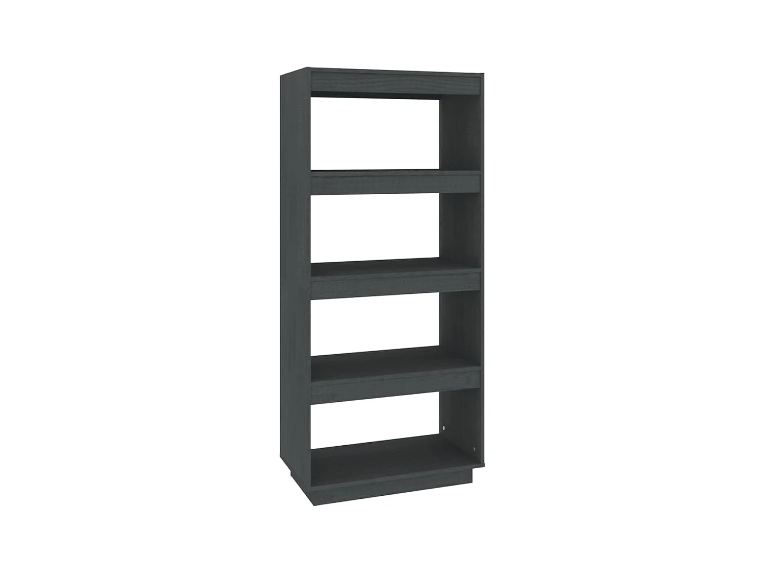 Bibliothèque-Séparateur de pièce Gris 60x35x135 Pin massif