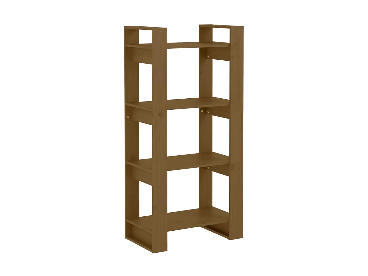 Bibliothèque-Cloison Marron miel 60x35x125 Bois massif