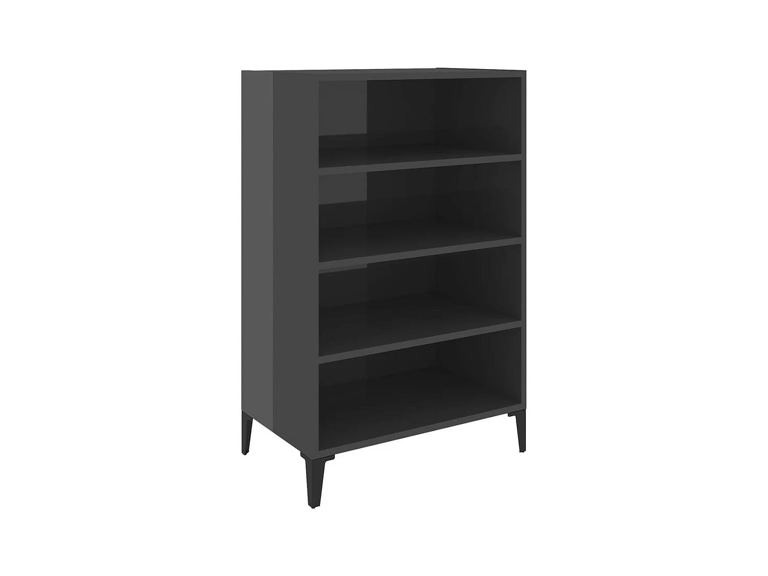 Étagère Gris brillant 57x35x90 2