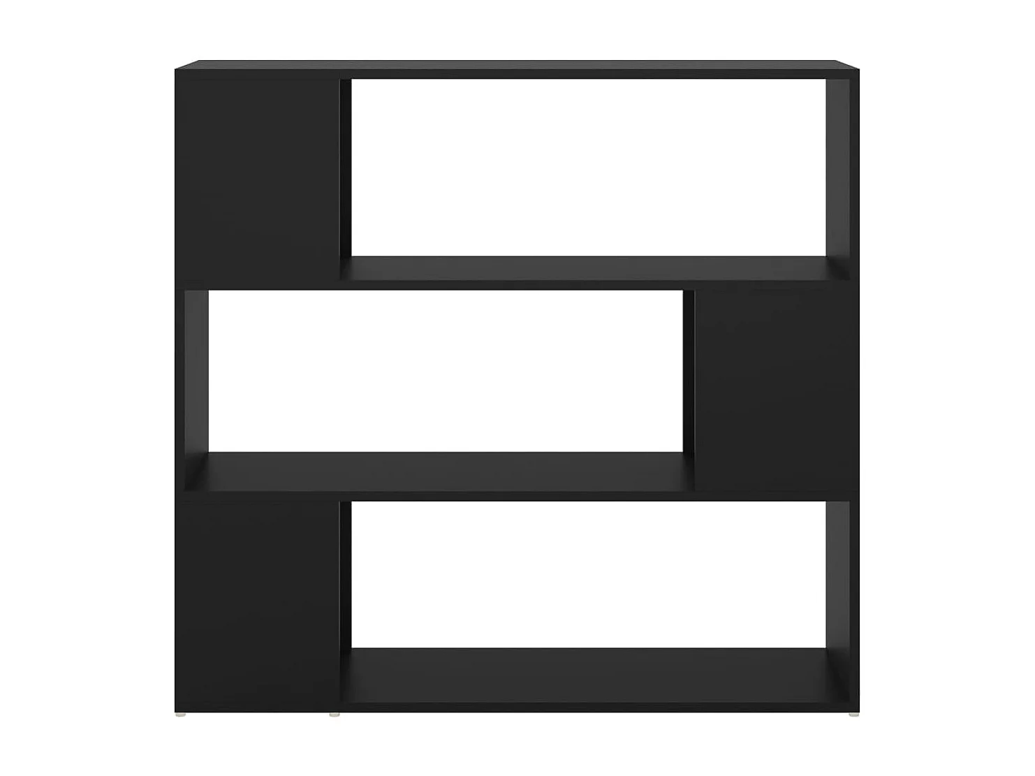 Bibliothèque-Séparateur de pièce Noir 100x24x94