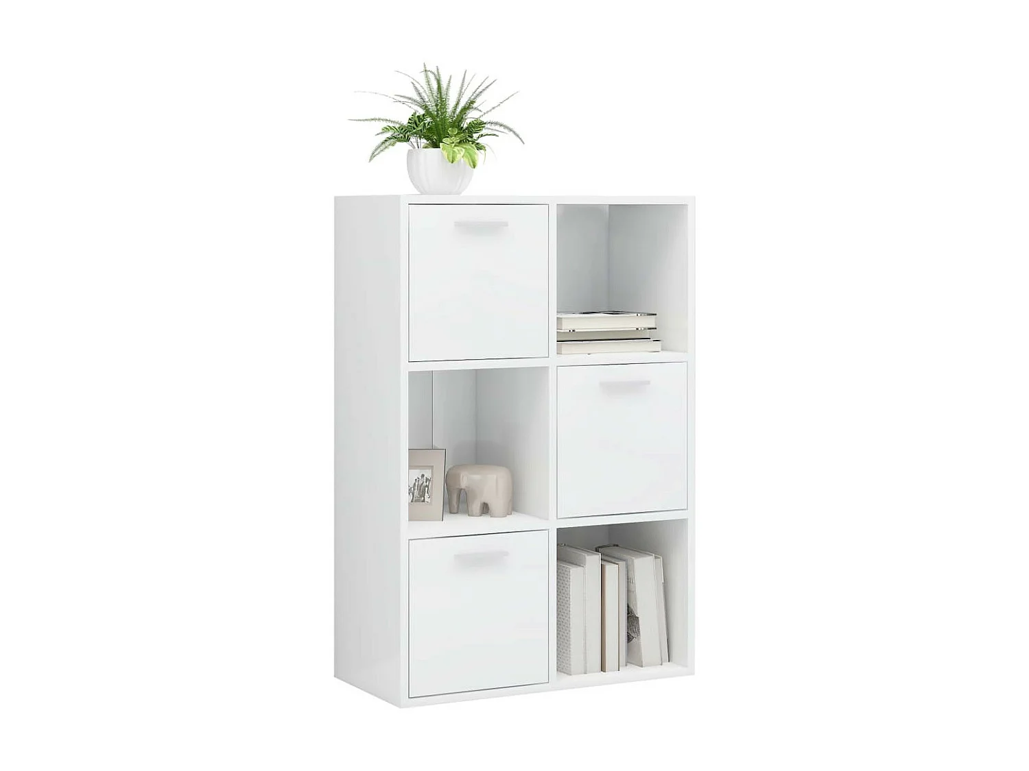 Armoire de rangement Blanc brillant 60x29,5x90
