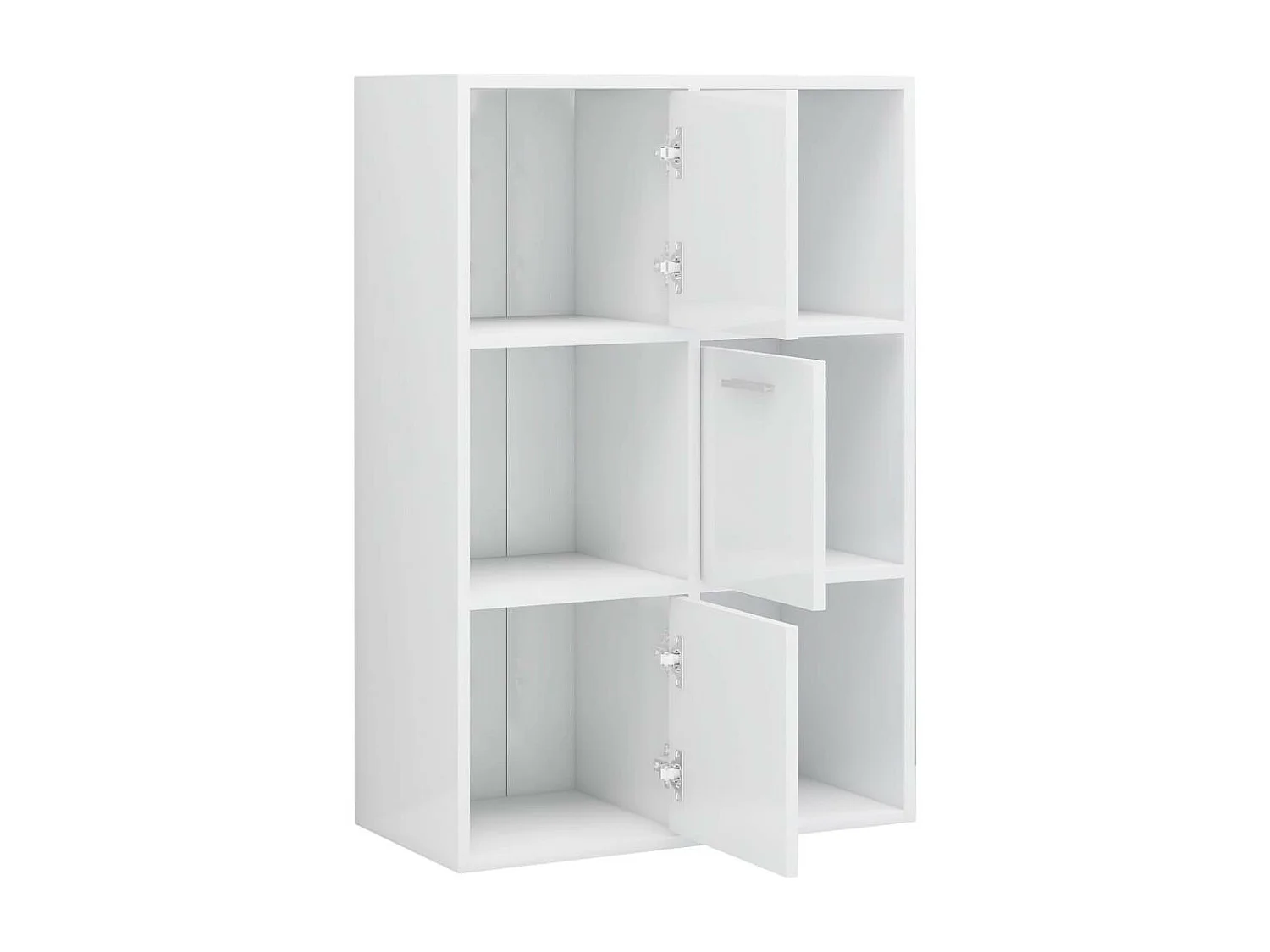 Armoire de rangement Blanc brillant 60x29,5x90