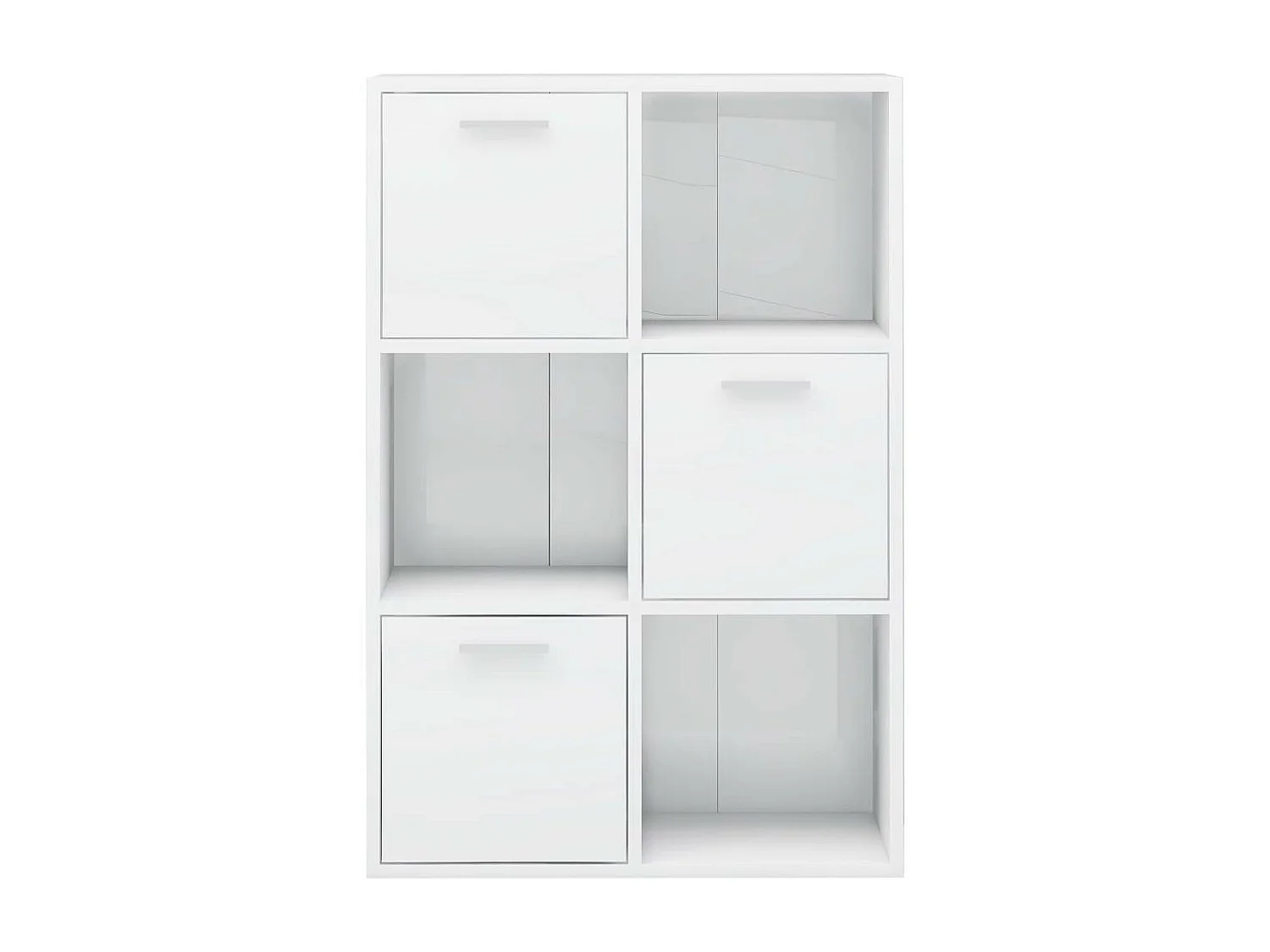 Armoire de rangement Blanc brillant 60x29,5x90