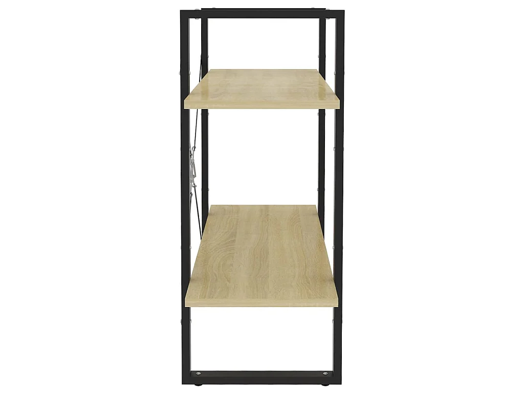 Bibliothèque à 2 niveaux Chêne sonoma 80x30x70