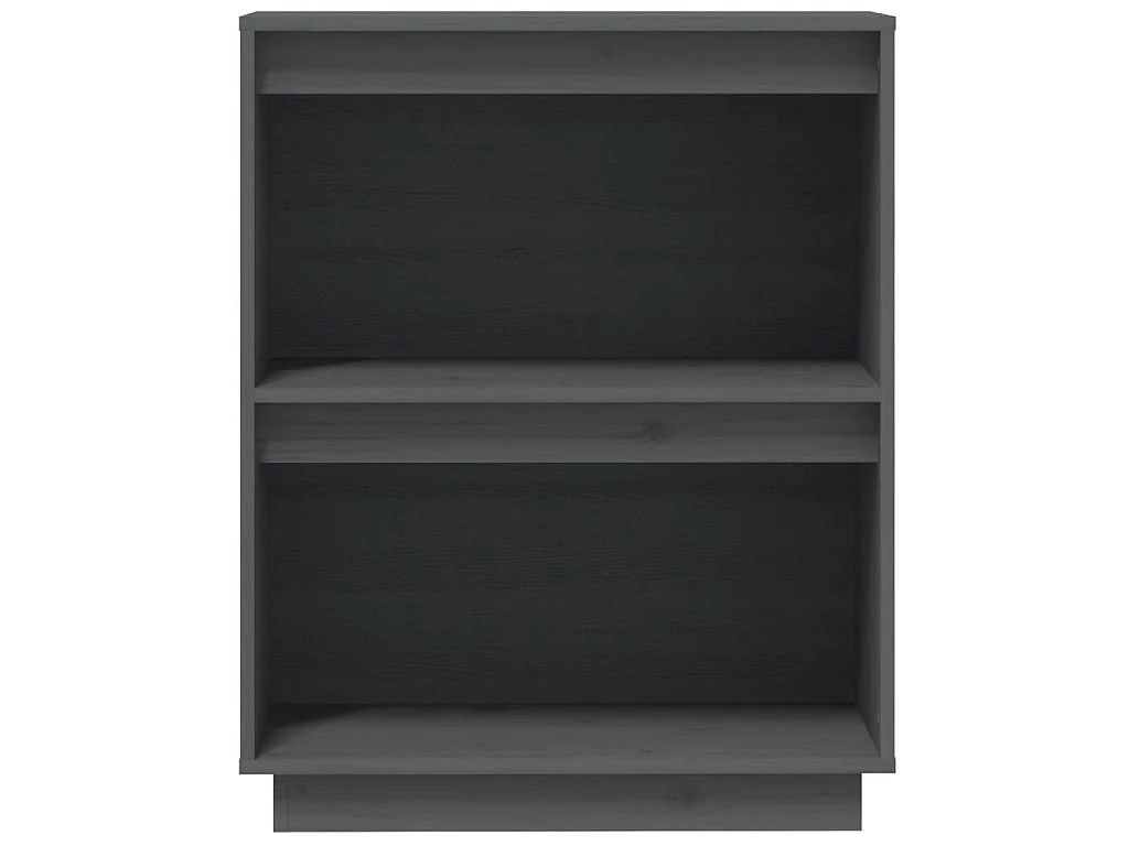 Armoire console Gris 60x34x75 Bois de pin solide