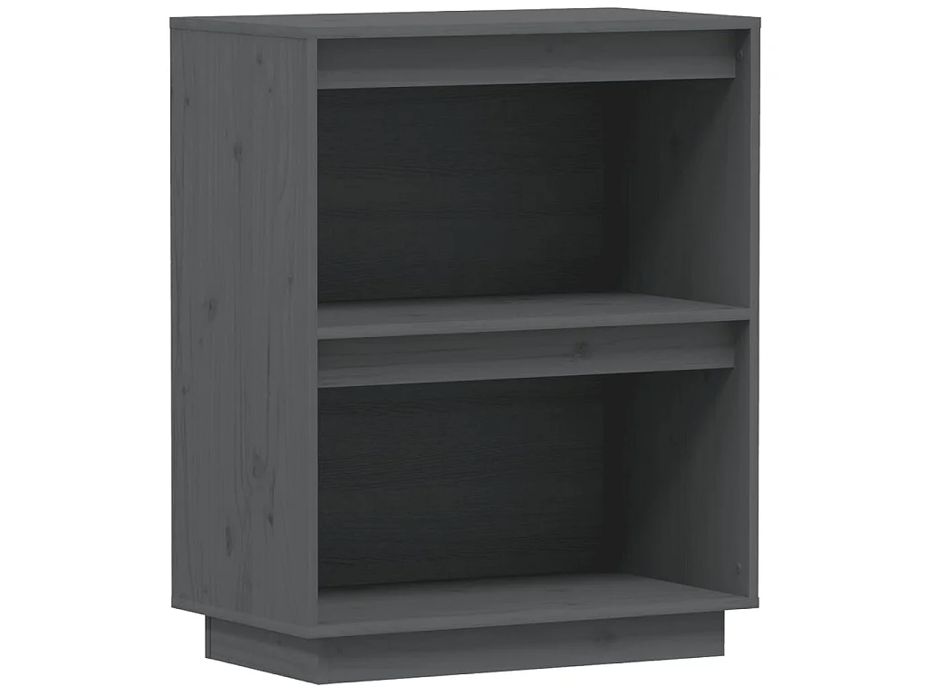 Armoire console Gris 60x34x75 Bois de pin solide