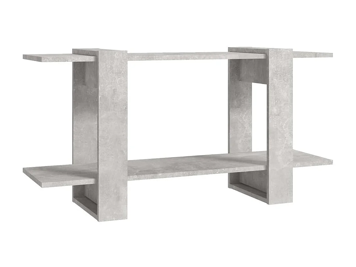 Bibliothèque Gris béton 100x30x51 Bois d'ingénierie