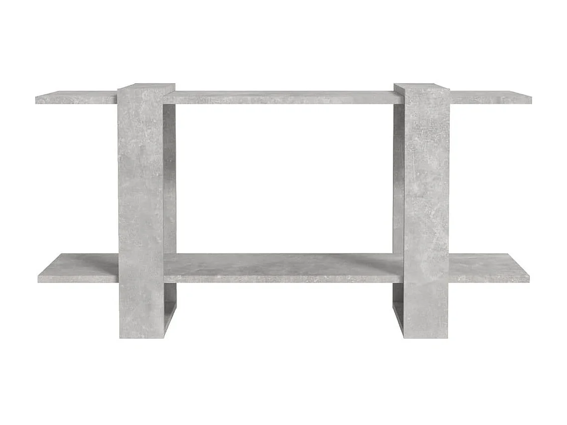 Bibliothèque Gris béton 100x30x51 Bois d'ingénierie