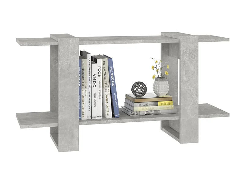Bibliothèque Gris béton 100x30x51 Bois d'ingénierie