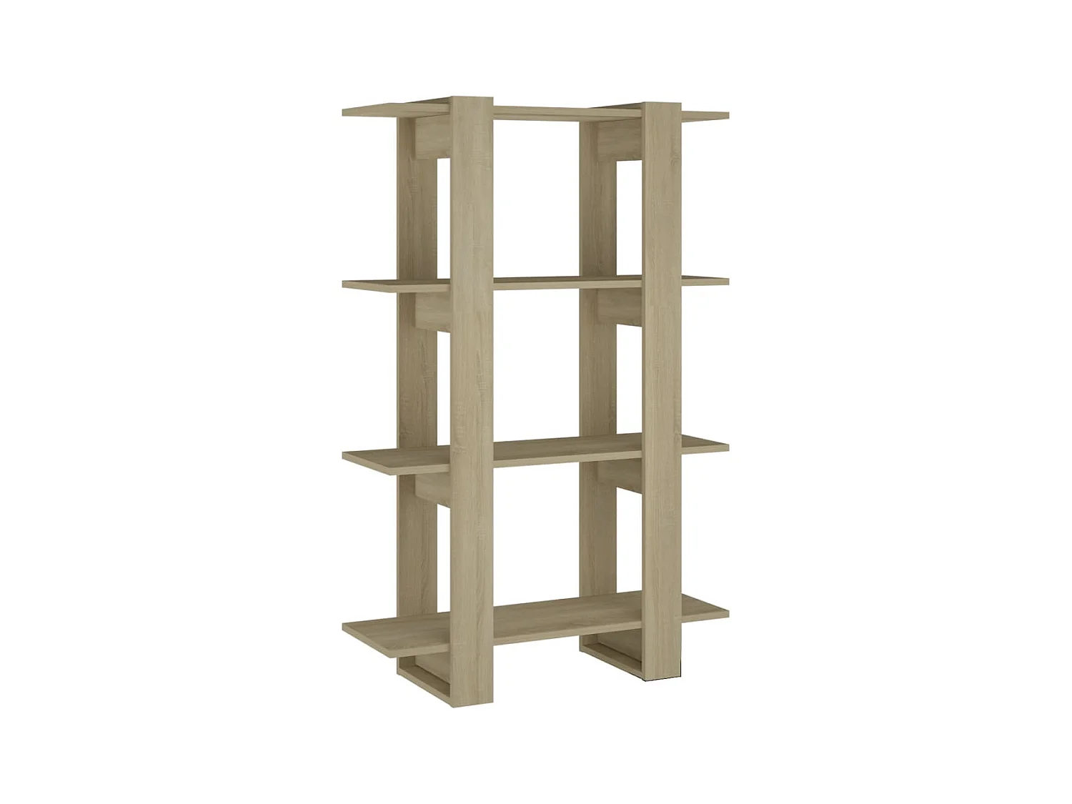 Bibliothèque-Séparateur de pièce Chêne sonoma 80x30x123,5