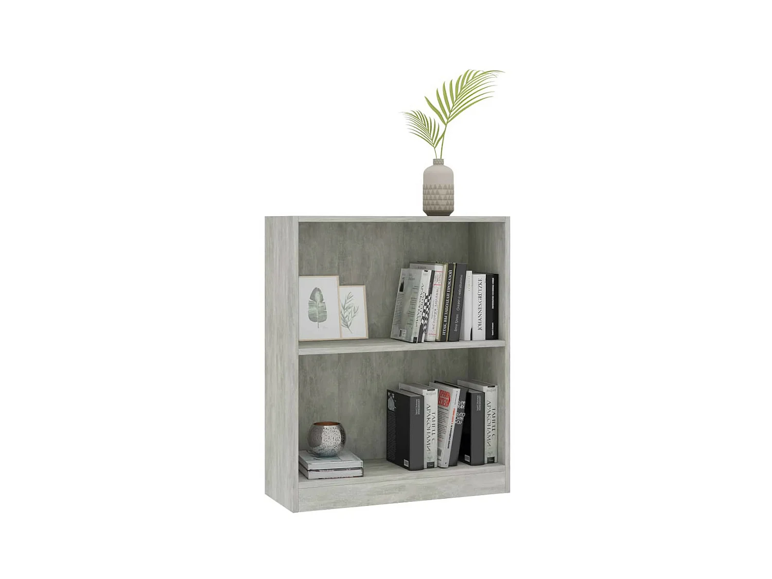 Bibliothèque Gris béton 60 x 24x74,5