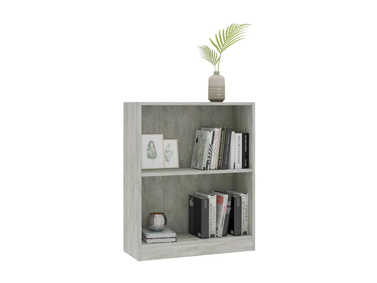 Bibliothèque Gris béton 60 x 24x74,5