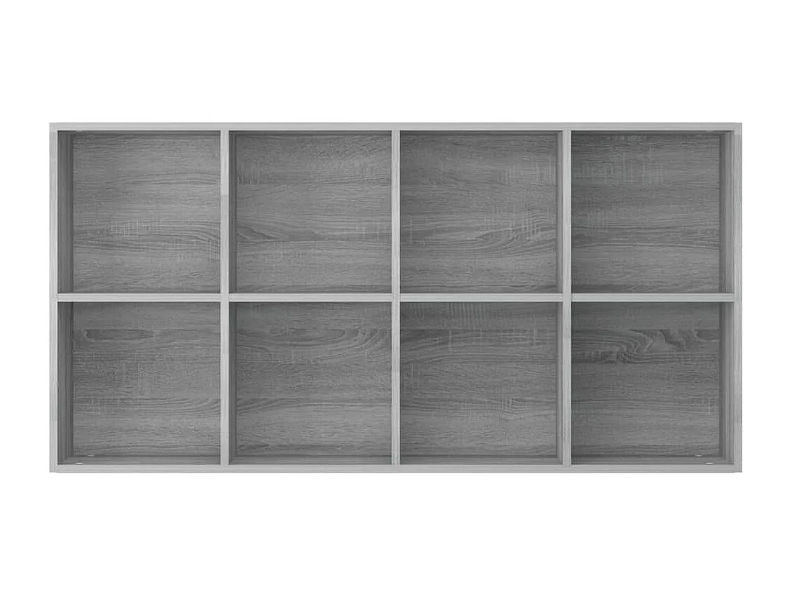 Bibliothèque-Buffet Sonoma gris 66x30x130 Bois d'ingénierie