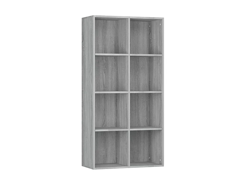 Bibliothèque-Buffet Sonoma gris 66x30x130 Bois d'ingénierie
