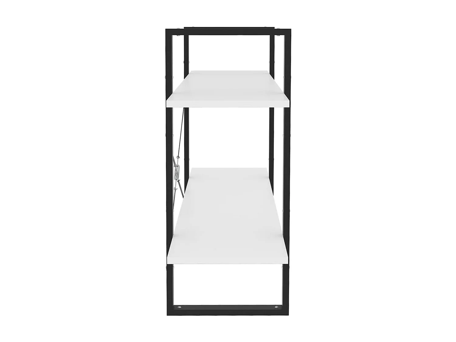 Bibliothèque à 2 niveaux Blanc 100x30x70