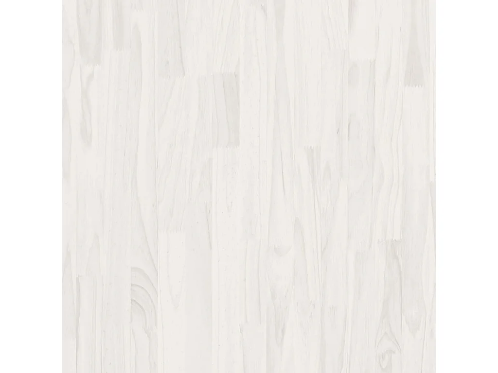 Bibliothèque à 3 niveaux Blanc 100x30x105 Bois de pin massif