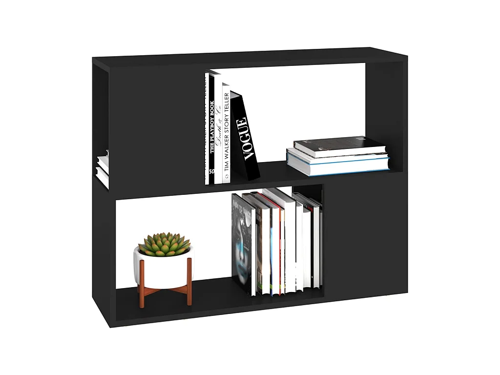 Etagère basse Noir 80x24x63
