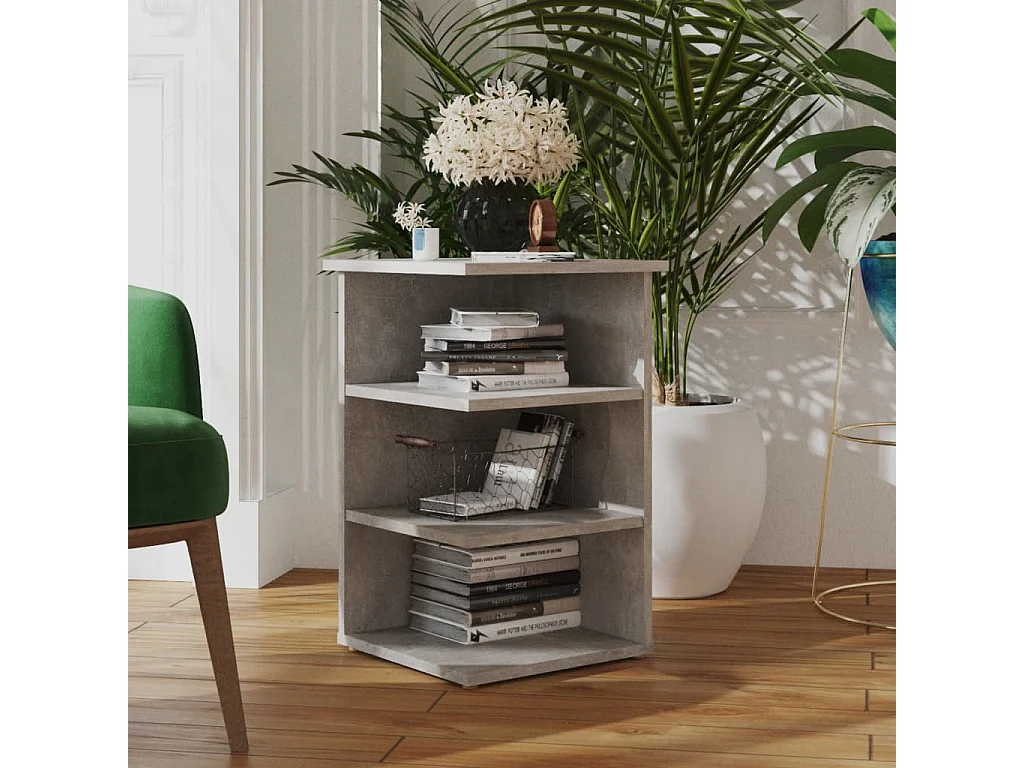 Armoire latérale Gris béton 35x35x55