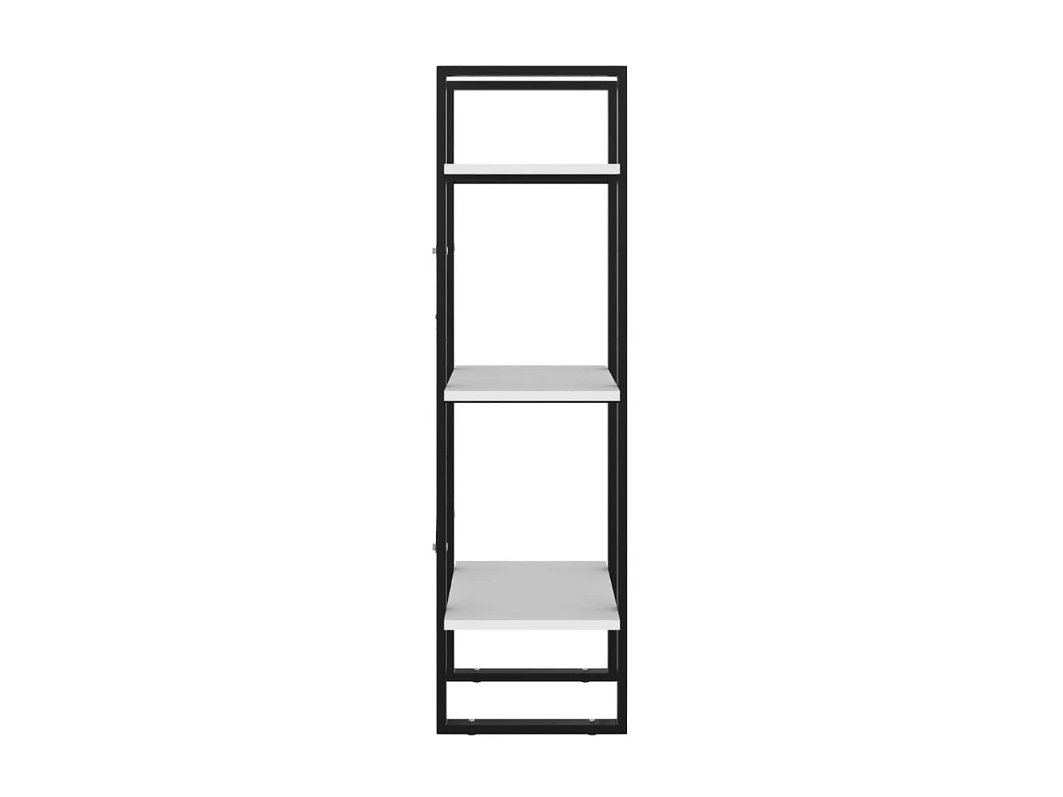 Bibliothèque à 3 niveaux Blanc 40x30x105