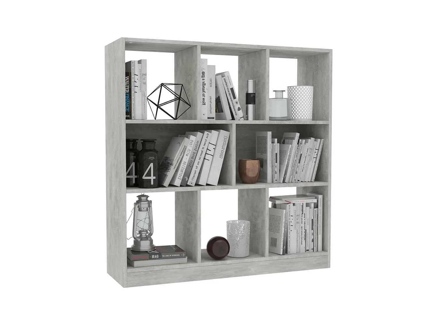 Bibliothèque Gris béton 97,5 x 29,5x100