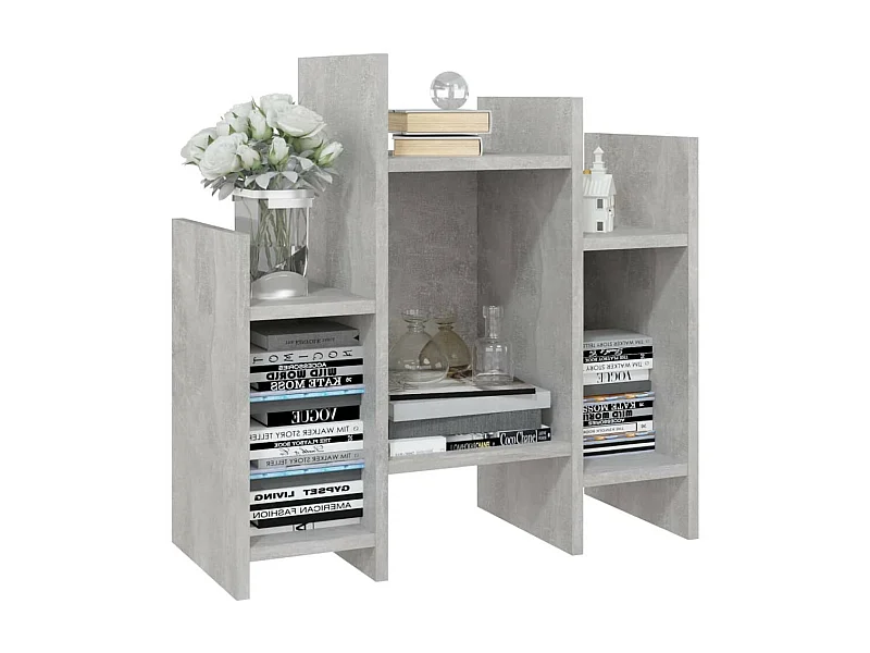 Petite bibliothèque Gris béton 60x26x60