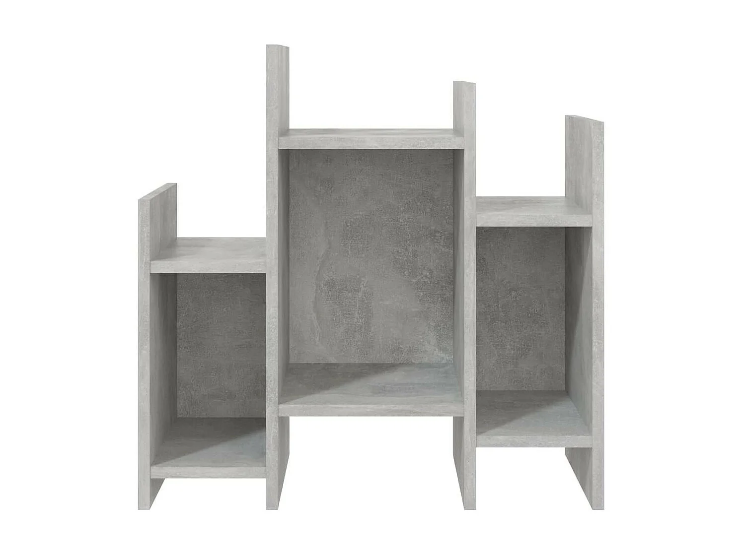 Petite bibliothèque Gris béton 60x26x60