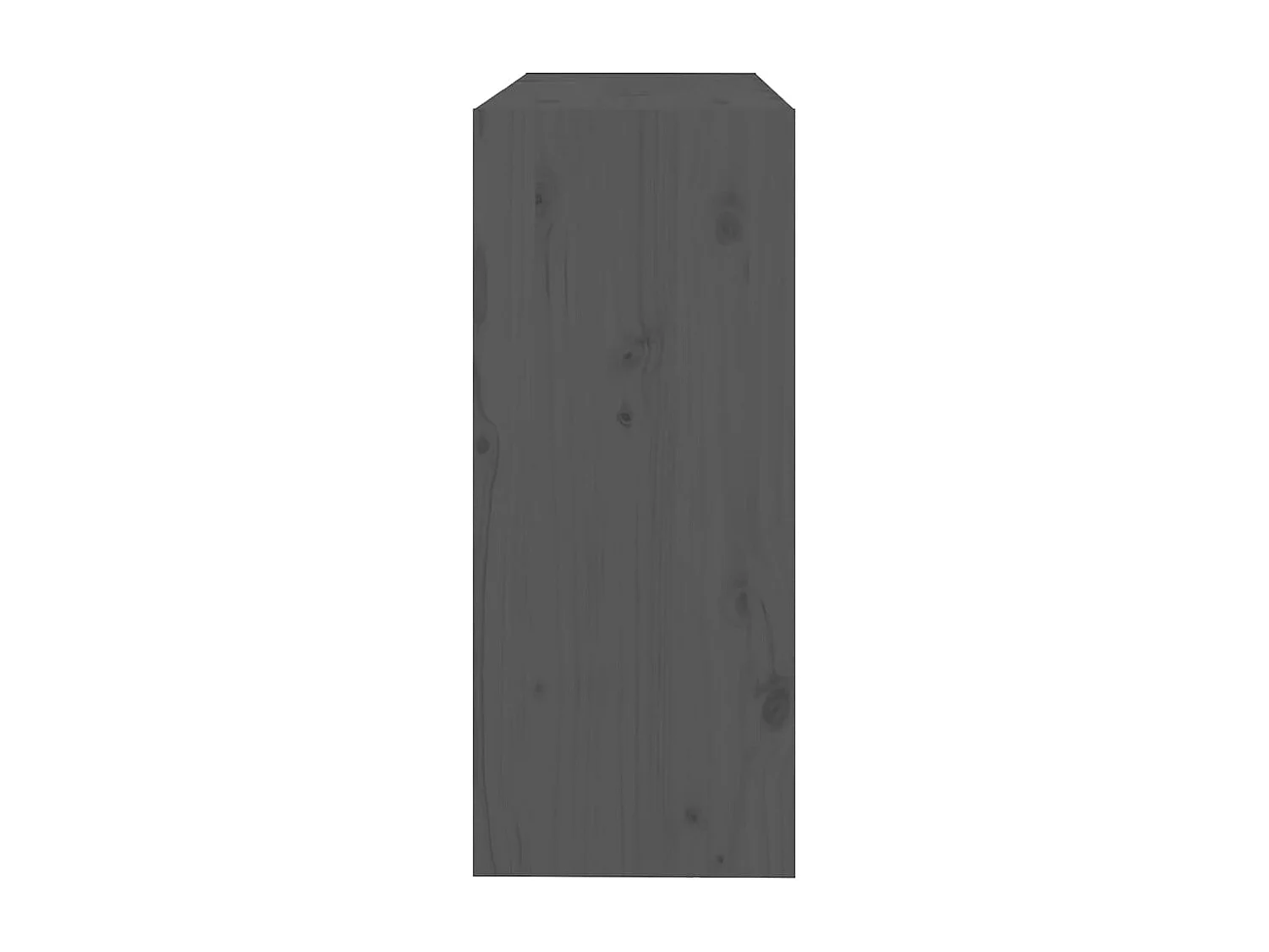 Bibliothèque-Séparateur de pièce Gris 80x30x71,5 Pin solide