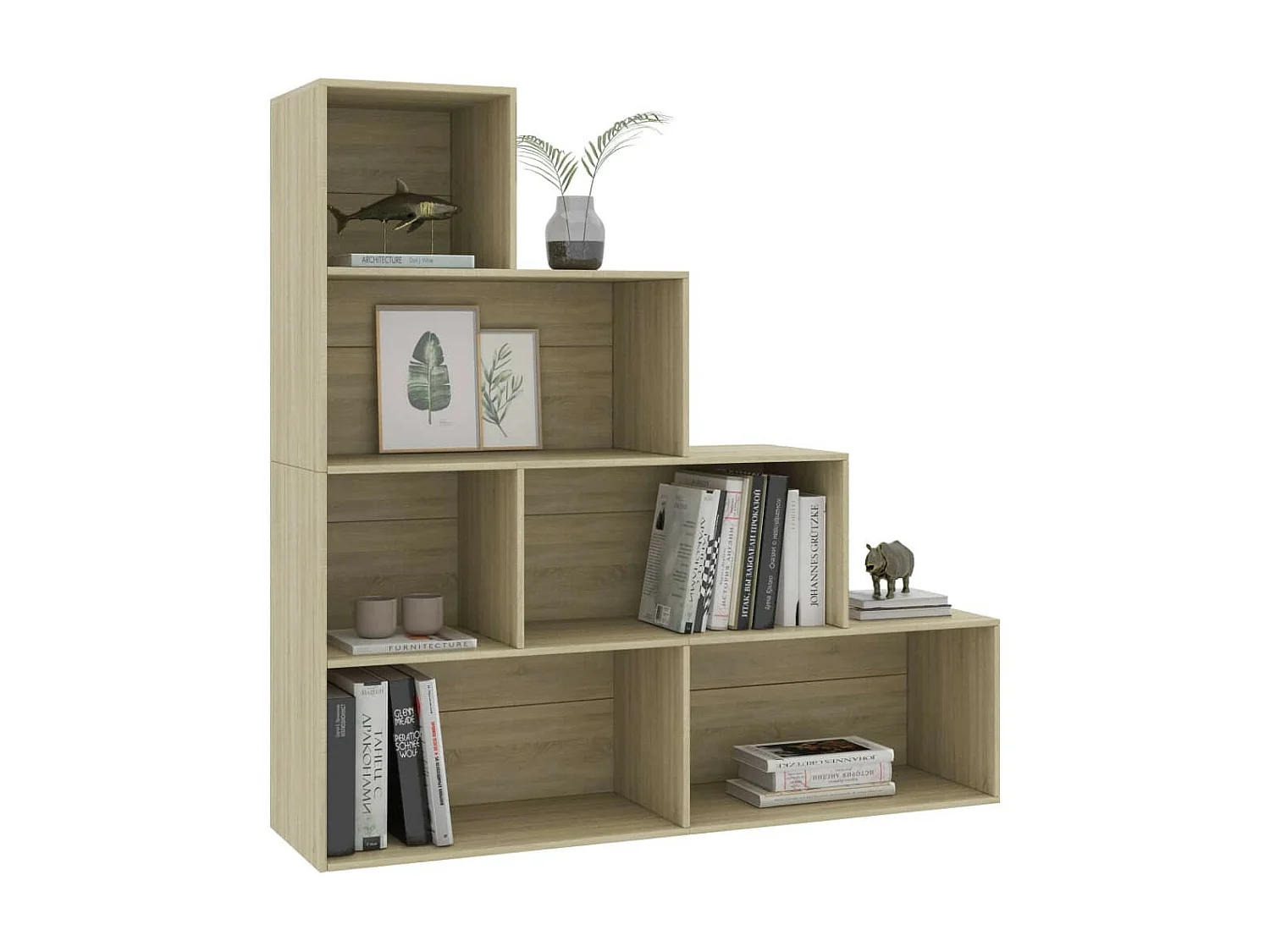 Bibliothèque-Séparateur de pièce Chêne sonoma 155x24x160