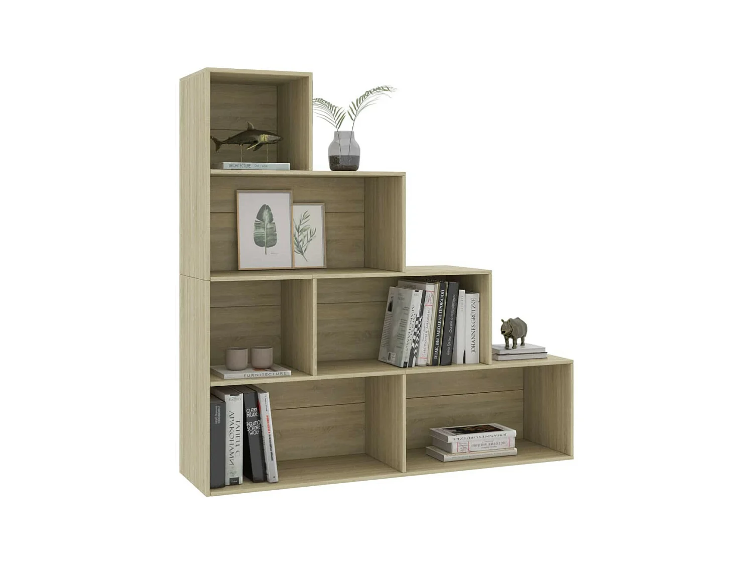Bibliothèque-Séparateur de pièce Chêne sonoma 155x24x160