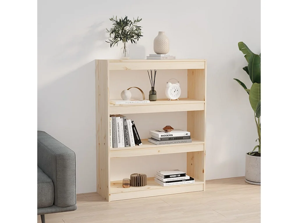 Bibliothèque-Séparateur de pièce 80x30x103,5 Bois de pin