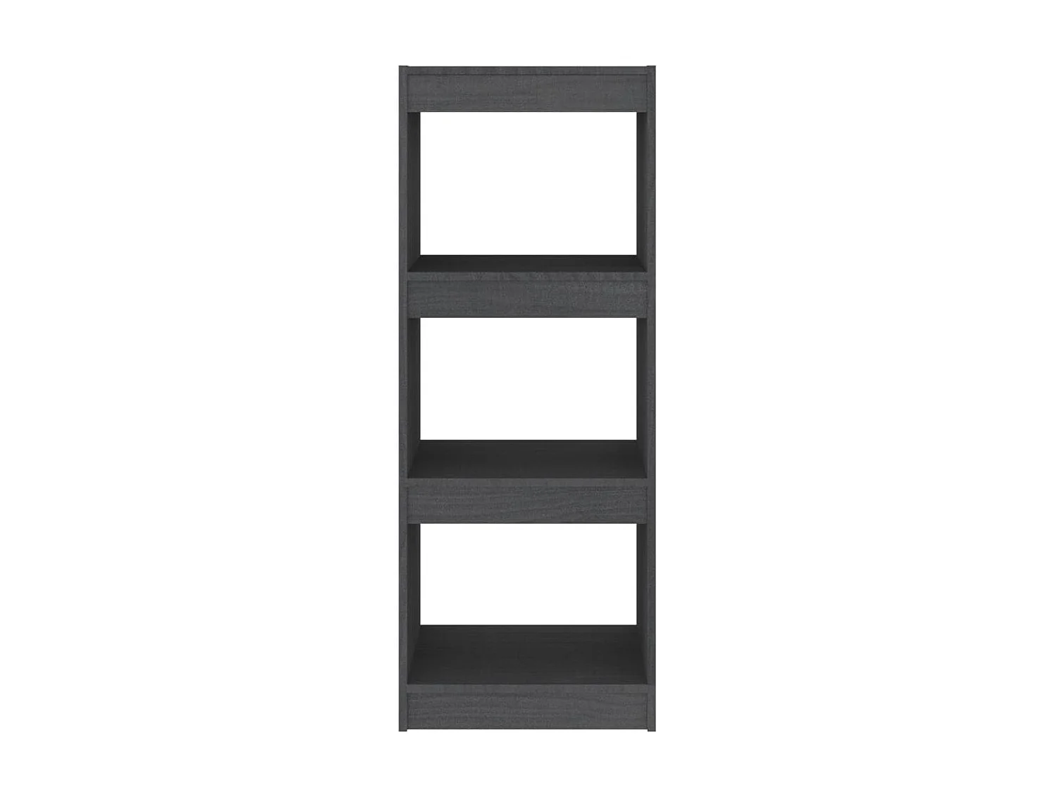 Bibliothèque-Séparateur de pièce Gris 40x30x103,5 Pin massif