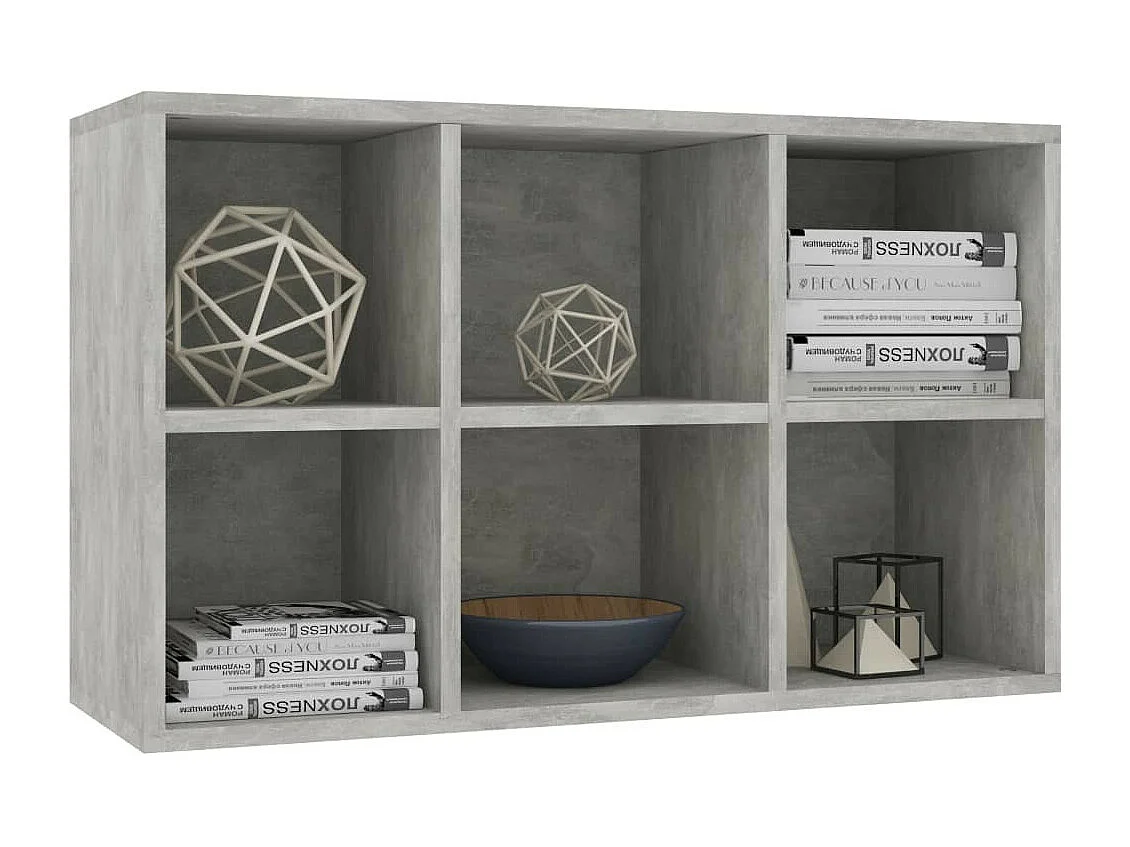 Étagère Gris béton 66x30x97,8