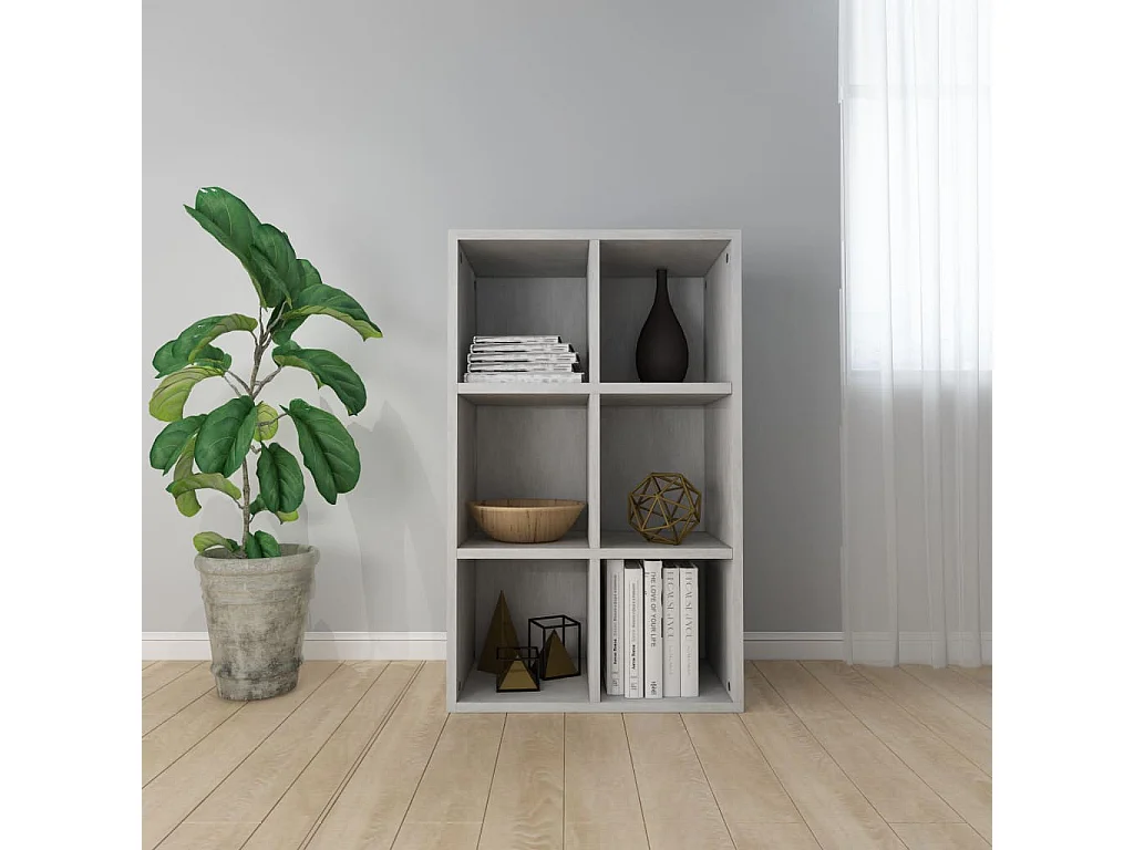 Étagère Gris béton 66x30x97,8