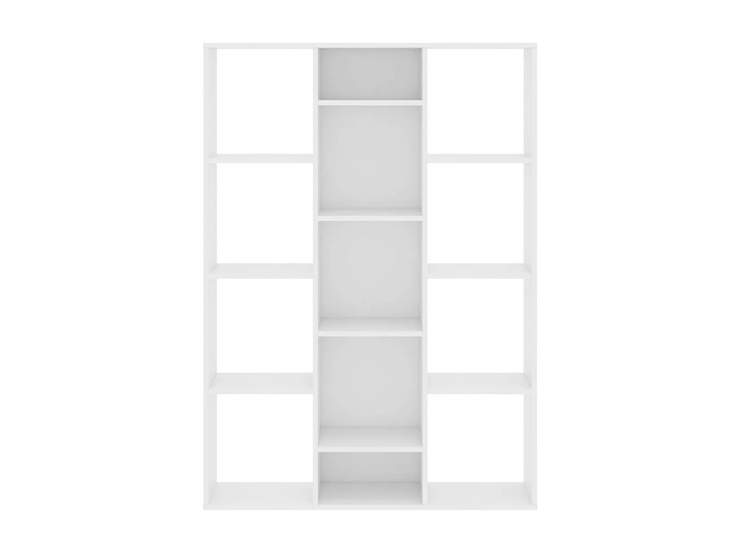 Séparateur de pièce-Bibliothèque Blanc 100x24x140