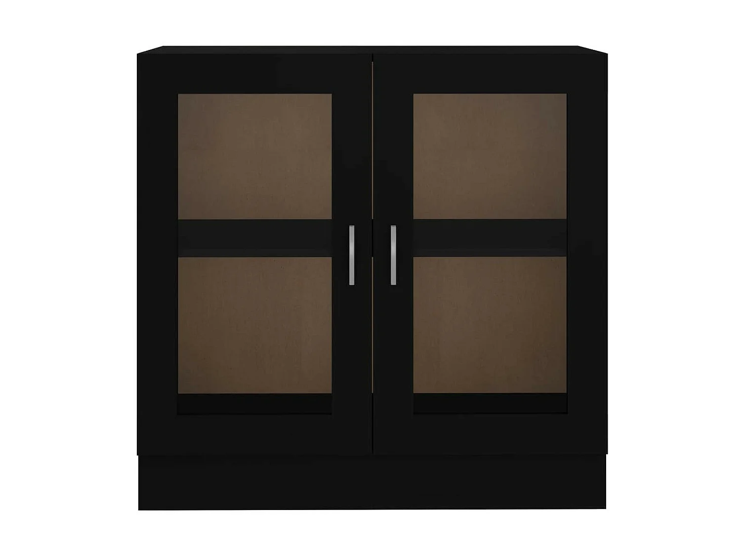 Armoire à vitrine Noir 82,5x30,5x80
