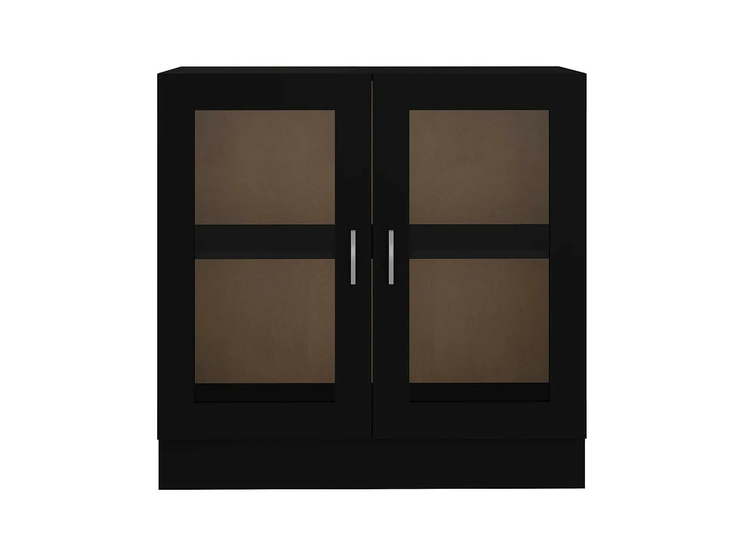 Armoire à vitrine Noir 82,5x30,5x80